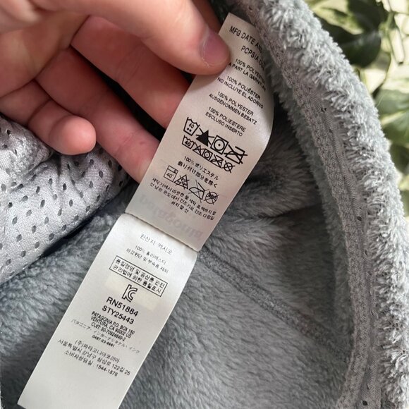 Patagonia Athletic Synchilla Snap T Fleece Pullover Jacket Grey Women’s Size M - Picture 10 of 11